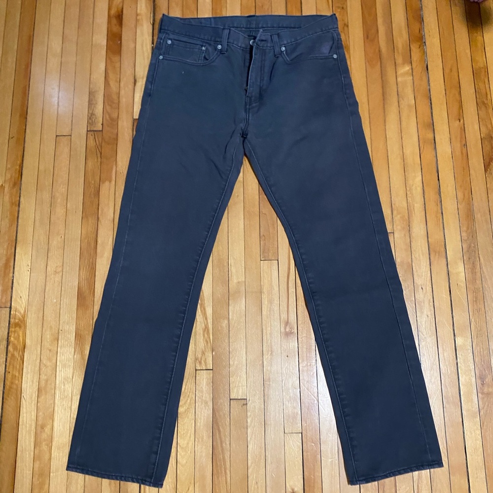 Levi's Men's Dark Gray Straight Jeans
